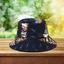Travel Women Double-side Fisherman Sun Hat Cotton Outdoor Graffiti Basin Caps