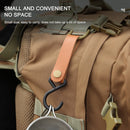 Outdoor PU Leather Hook Camping Tripod Clothes Keychain Hanger Hook (2pcs) Newly