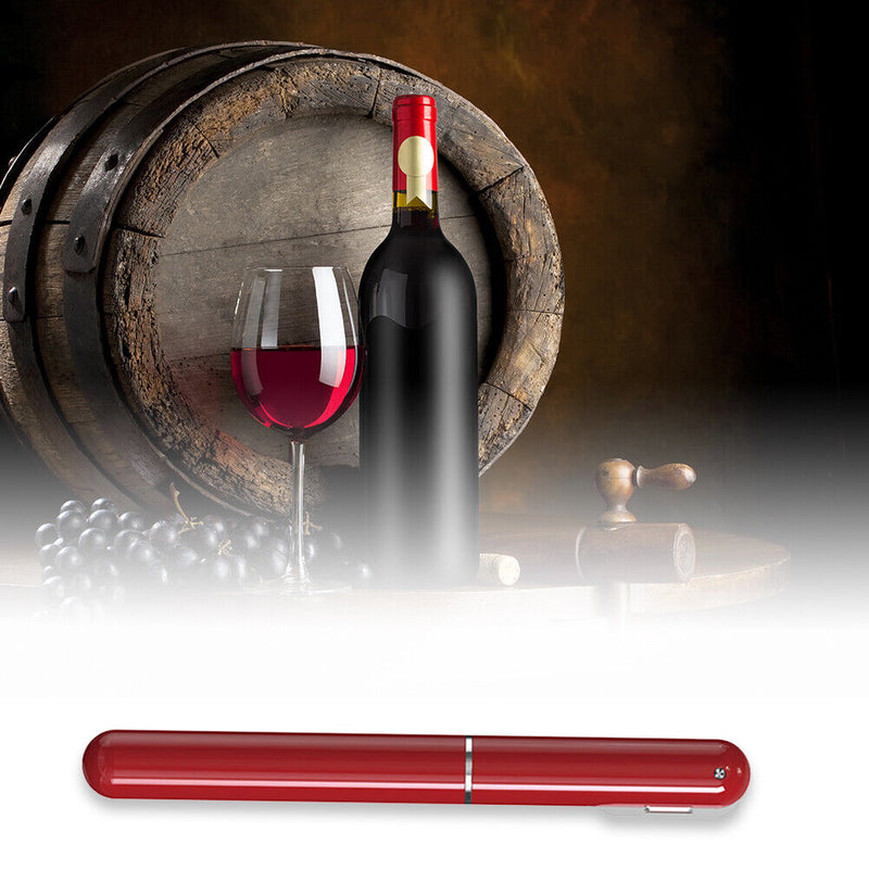 Wine Bottle Opener Pin Cork Remover Air Pressure Kitchen Corkscrew (Red) Newly