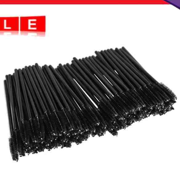 100PCS Disposable Eyelash Brush Eyelash Rod Applicator Spoolers Constitution