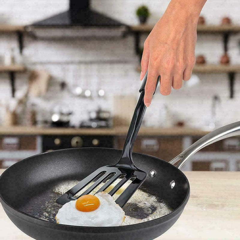 Slotted Turner Nylon Non Stick Spatula Heat Resistant Tool Cooking T1E6 T2M2