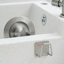 2PCS Stainless Sponge Drain Rack Self-adhesive Dishcloth Organizer Hook