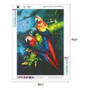 5D DIY Full Drill Diamond Painting Parrot Cross Stitch Embroidery Round Rhinesto