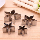 Roses Calyx Fondant Cake Decor Tools Stainless Steel Baking Mold (4pcs) Newly