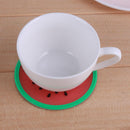 Silicone Non-Slip Fruit Pattern Placemat Round Insulation Table Cup Pad(2)