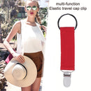 Hat Clips on Bag Travel Kids Gloves Keeper Holder Backpack Buckle (Red)