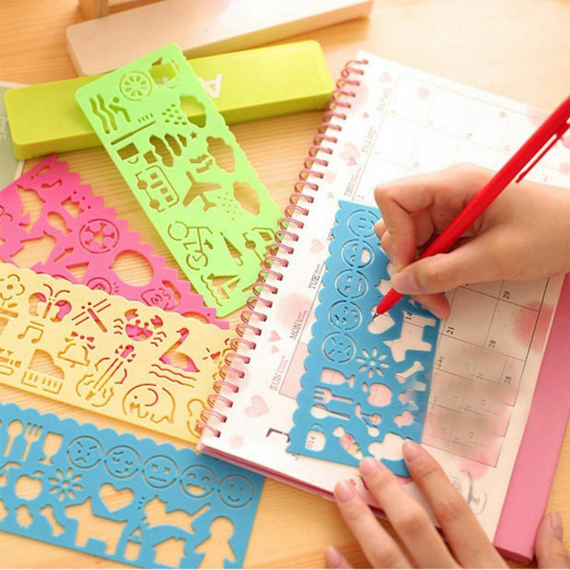 Drafting Tools Stationery For Students Learning Draw Pictures Geometric Ruler