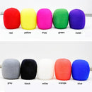 10pcs Microphone Windscreen Sponge Cover Mic Foam Protective Caps (Black)