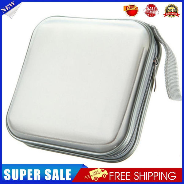 40pcs Capacity Disc CD DVD Wallet Storage Organizer Case Holder(White)