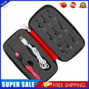 9 in 1 USB Light Up Crochet Hooks Knitting Needles LED Sewing Set Kit (Red)