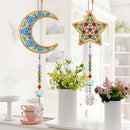 2pcs 5D Diamond Painting Double-sided Drill Pendant Bag Keychain Handmade G