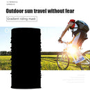 Cycling Camping Neck Tube Scarf Outdoor Gaiter Bandana Headband (Black)