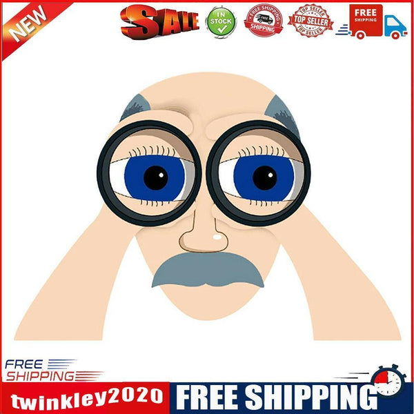 Illustration Jardin Exterior Nosy Old Man Lady Fathers Day Mothers Day (A)