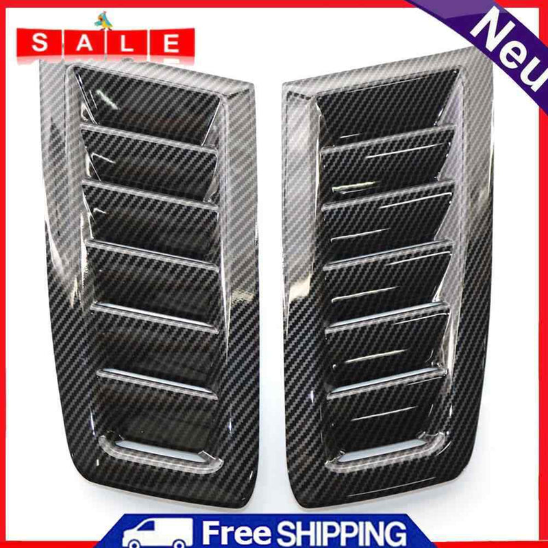 For Focus RS MK2 Style Plastic Car Hood Vents Universal Carbon Fiber Texture