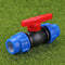 Two-way Ball Valve Plastic for Garden Irrigation PE Pipe Fittings Fish Tank T
