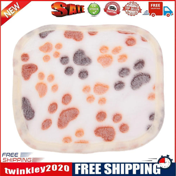 WARM Pet Blanket Touch Soft Warm Dogs Cat  Bed Blanket Mat(White) (20x20)