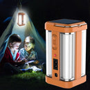 Portable Solar LED Lantern, 4 Sides, Rechargeable Outdoor Camping Emergency Lamp