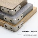 20 Pack Corner Bracket Stainless Steel Right Angle Brackets with 80pcs Screws