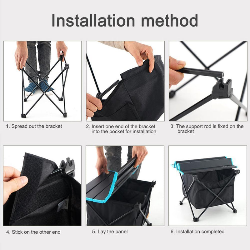 Outdoor Folding Table Storage Hanging Basketball Picnic Camping Pouch Organizer