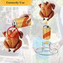 Beer Can Chicken Rack Stainless Steel Chicken Stand for Smoker and Grill.