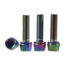 6pcs Stainless Steel MTB Bicycle Stem Screw Road Stem Riser Bolt (M6 Color)
