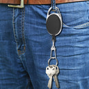 Fly Fishing Keyring Retractor Retractable Keychain Reel Badge Holder (5pcs)