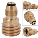 5pcs Converts Propane LP TANK POL Service Valve to QCC Outlet Brass Adapter