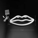 Indoor LED Neon Sign Night Lights Lips Lamp Party Wall Decor Light (Pink) Newly