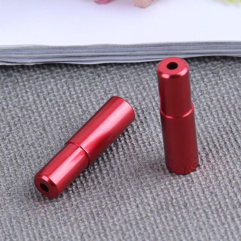 10PCS Mountain Road Bike Bicycle Brake Cable Hose Housing End Cap 5mm(Red)