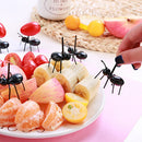 12pcs Ants Cake Fruit Snack Picks Set Forks Tableware for Kitchen Party Ben