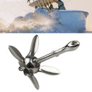 Universal Folding Stainless Steel Dinghy Grapnel Anchor Marine Kayak Canoe Boat