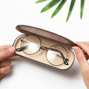 Wood Grain Eyeglass Box Hard Kit Holder Spectacle Case Reading Glasses Case