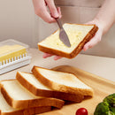 Butter Cutting Storage Box Cheese Slicer Tray w/ Lid Keeper Food Container Newly