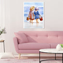 Little Girl 5D DIY Diamond Painting Full Round Drill Rhinestones Pictures Newly