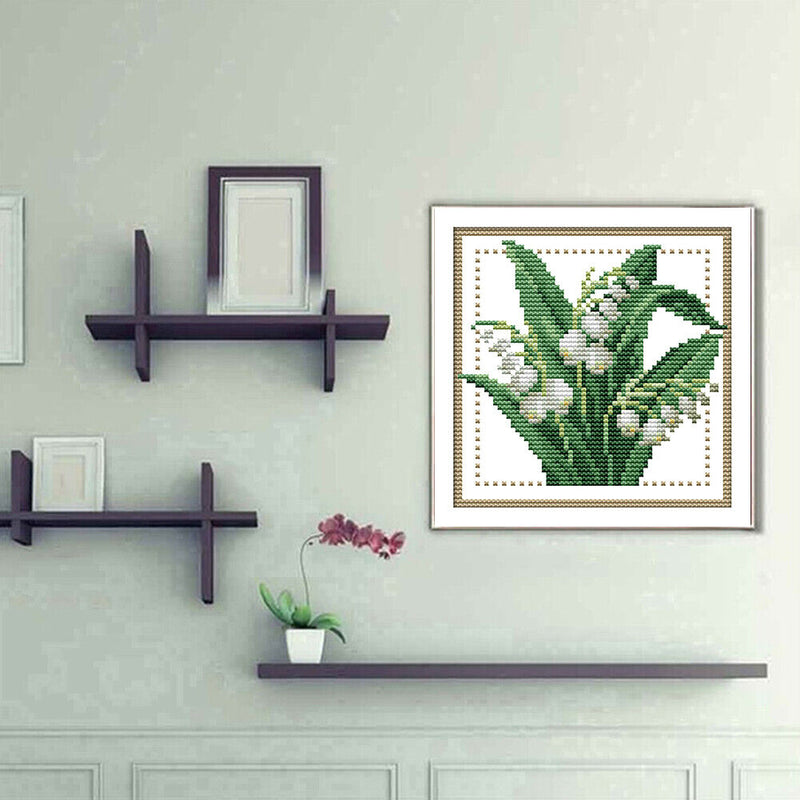 Partial Cross Stitch Kit May 14CT Counted DIY Needlework Decor (H427)