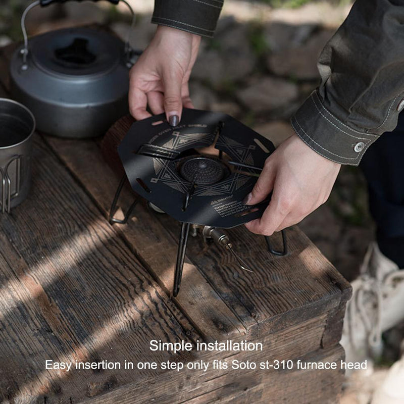 ShineTrip Outdoor Furnace Insulation Mat Pad Camping Stove Heat Shield (B)