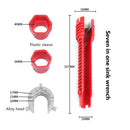 Multifunctional Water Heater Sink Wrench Pipe Flume Repair Spanner (7 in 1)