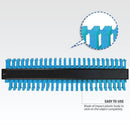 Plastic Contour Gauge Duplicator Profile Copy Gauge Wood Marking (Blue) Newly