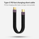 USB 4.0 Gen3 Type C Male/Female to Type C Male Flexible Data Cable 40Gpbs 100W