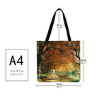 Jungle scenery Printed Shoulder Shopping Bag Casual Large Tote Handbag