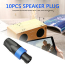 10x 4 Pole Audio Speaker Plugs Twist Lock Connectors for Neutrik NL4FC Newly