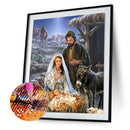 5D DIY Full Drill Diamond Painting Shepherd Craft Cross Stitch Needlework Mos
