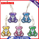 5pcs DIY Full Drill Special Shape Diamond Painting Bear Key Ring Embroidery Gift