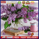 5D DIY Diamond Painting Purple Flowers Cross Stitch Embroidery Rhinestones