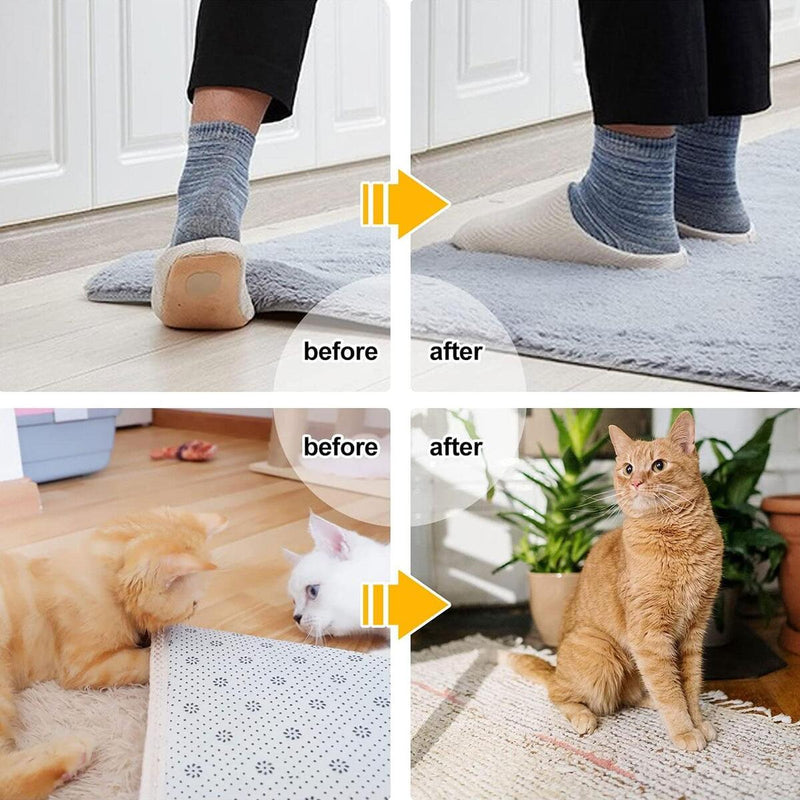 Anti-Skid Non-woven Fabric Mat Non Slip Patch Mat Rug Gripper Stopper Sticker_