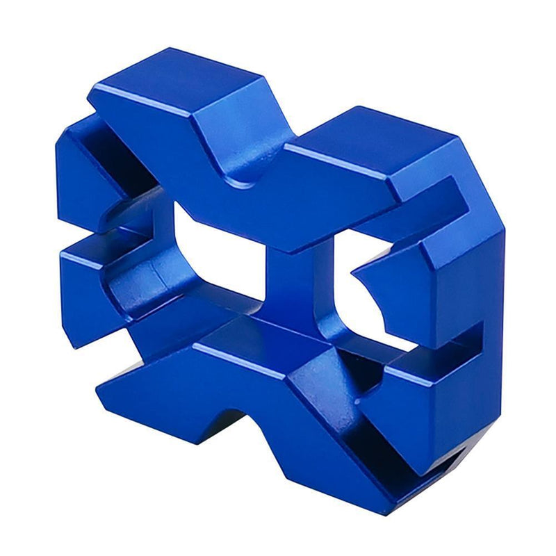 BIKERSAY Bicycle Spoke Nipple Wrench Key Spanner 6 Way Bike Repair Tools (Blue)