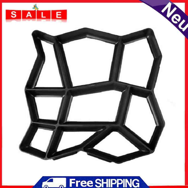 Garden Pavement Mold DIY Paving Cement Brick Road Concrete Path Maker (B)