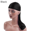 Spandex Headband Solid Hair Accessories Durag Cap Pirate Hat Hip-Hop Bandana