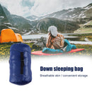 Goose Down Cold Temperature Sleeping Bag Portable Soft for Hiking Mountaine