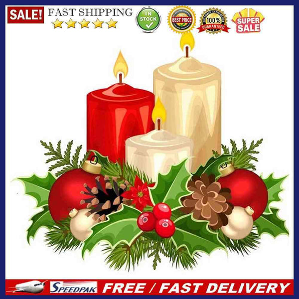 Oil Paint By Numbers Candle Frameless Picture Craft Kit Home Living Room De